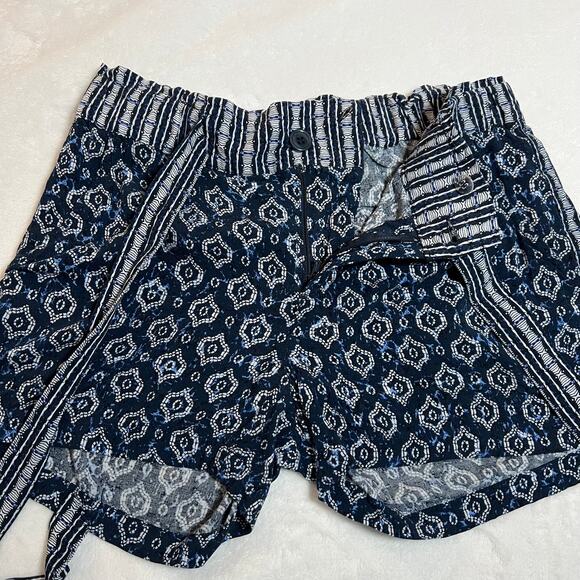 Liverpool Paper Bag Tie Front Porkchop Short Size 4/27 Casual Summer Vacation - Picture 8 of 13